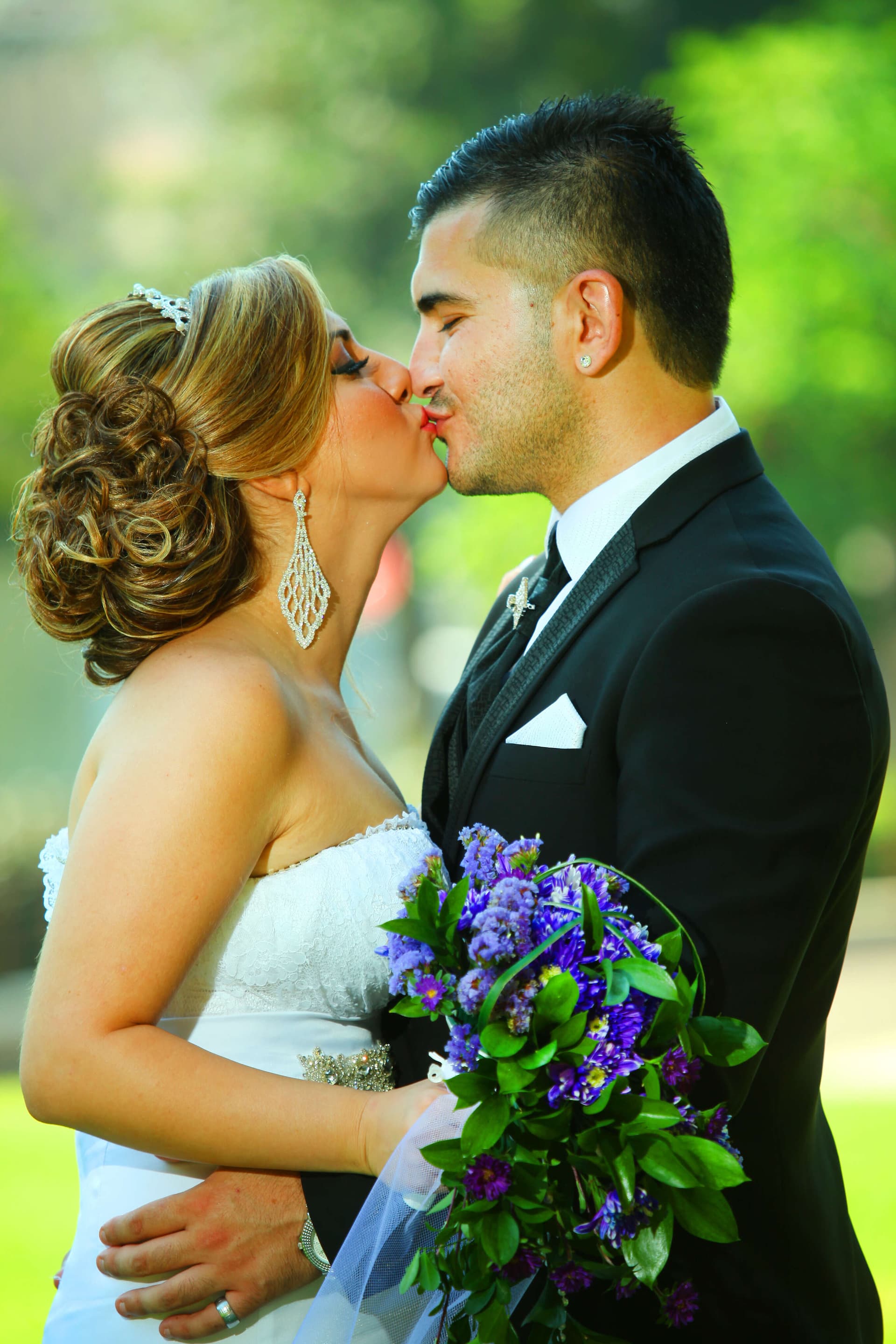 Love story photography with soft backlight