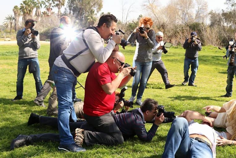 Photography workshop demonstration